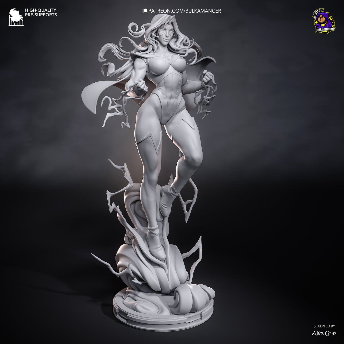 Cárdigan Brillante | Figura de resina Garage Kit | Bulkamancer Sculpts