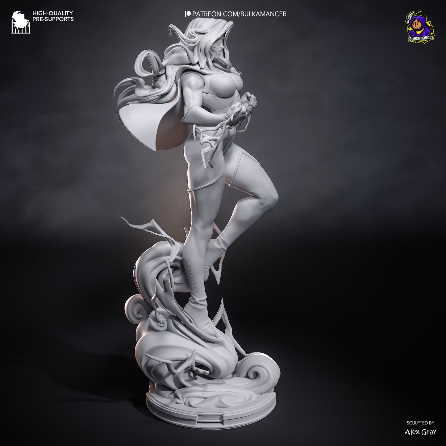 Cárdigan Brillante | Figura de resina Garage Kit | Bulkamancer Sculpts