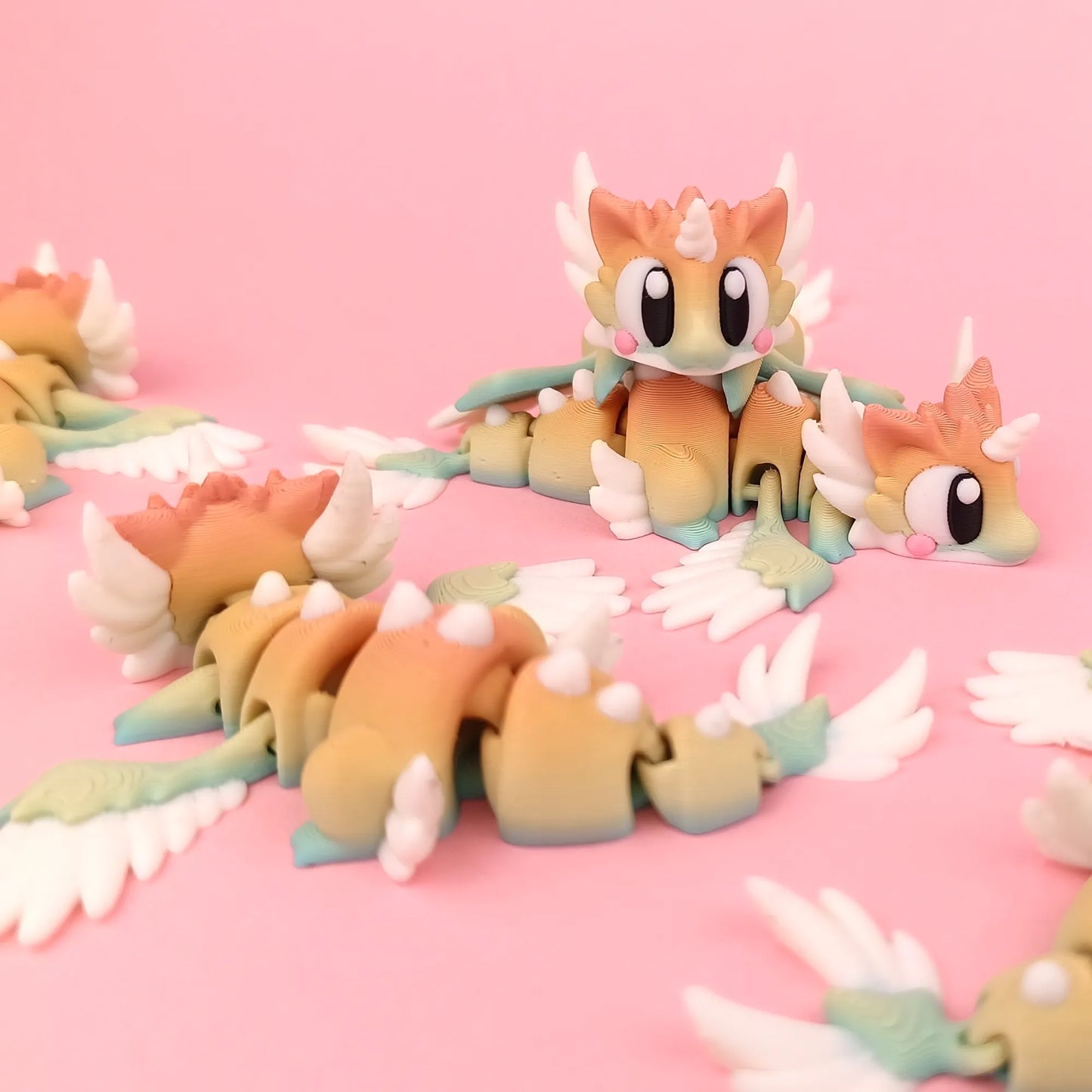 Flexi Celestial Mini Dragon & Egg | 3DGOB - Tattles Told 3D