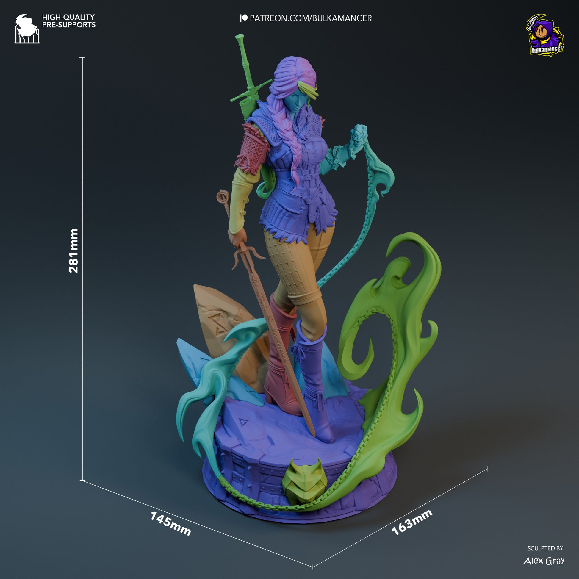 Child of Destiny Stylized | Resin Garage Kit Figure Game Fan Art | Bulkamancer Sculpts
