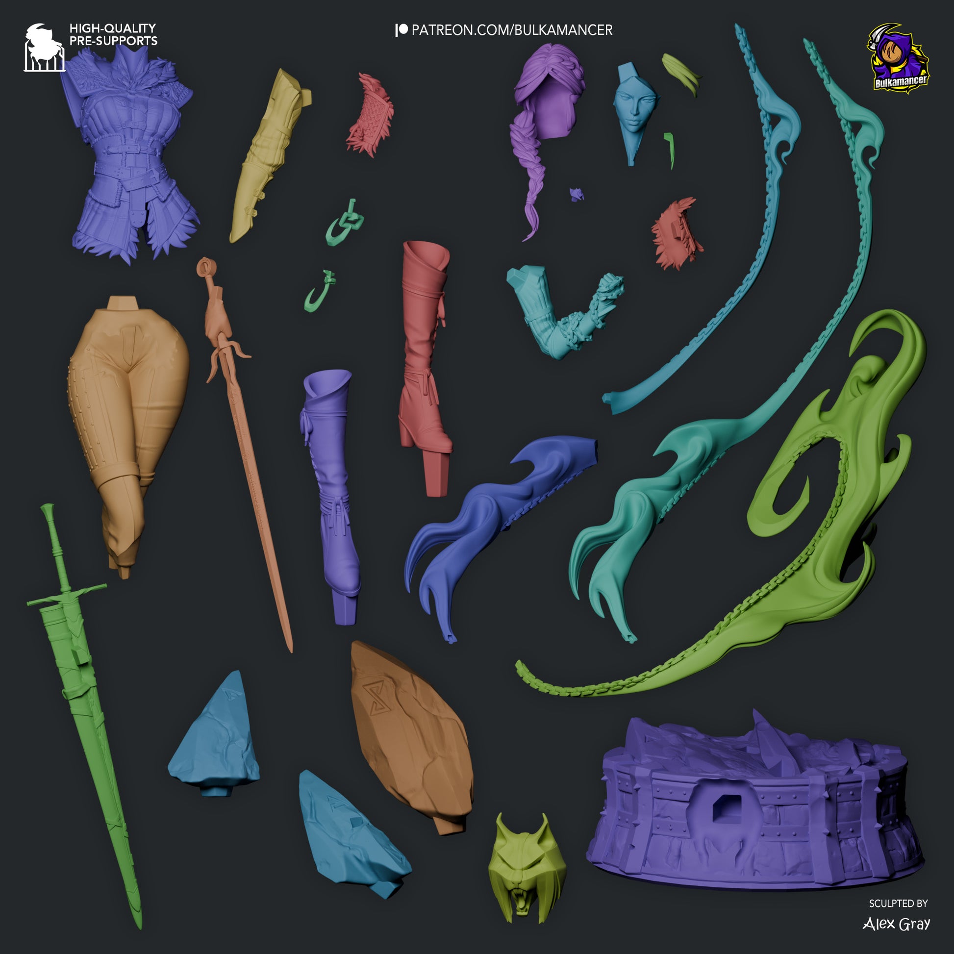 Child of Destiny Stylized | Resin Garage Kit Figure Game Fan Art | Bulkamancer Sculpts