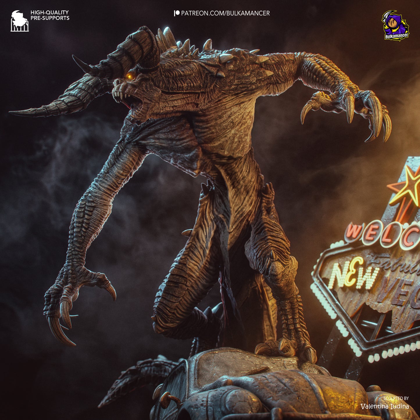 Garra del Páramo | Figura de resina Garage Kit | Esculturas de Bulkamancer