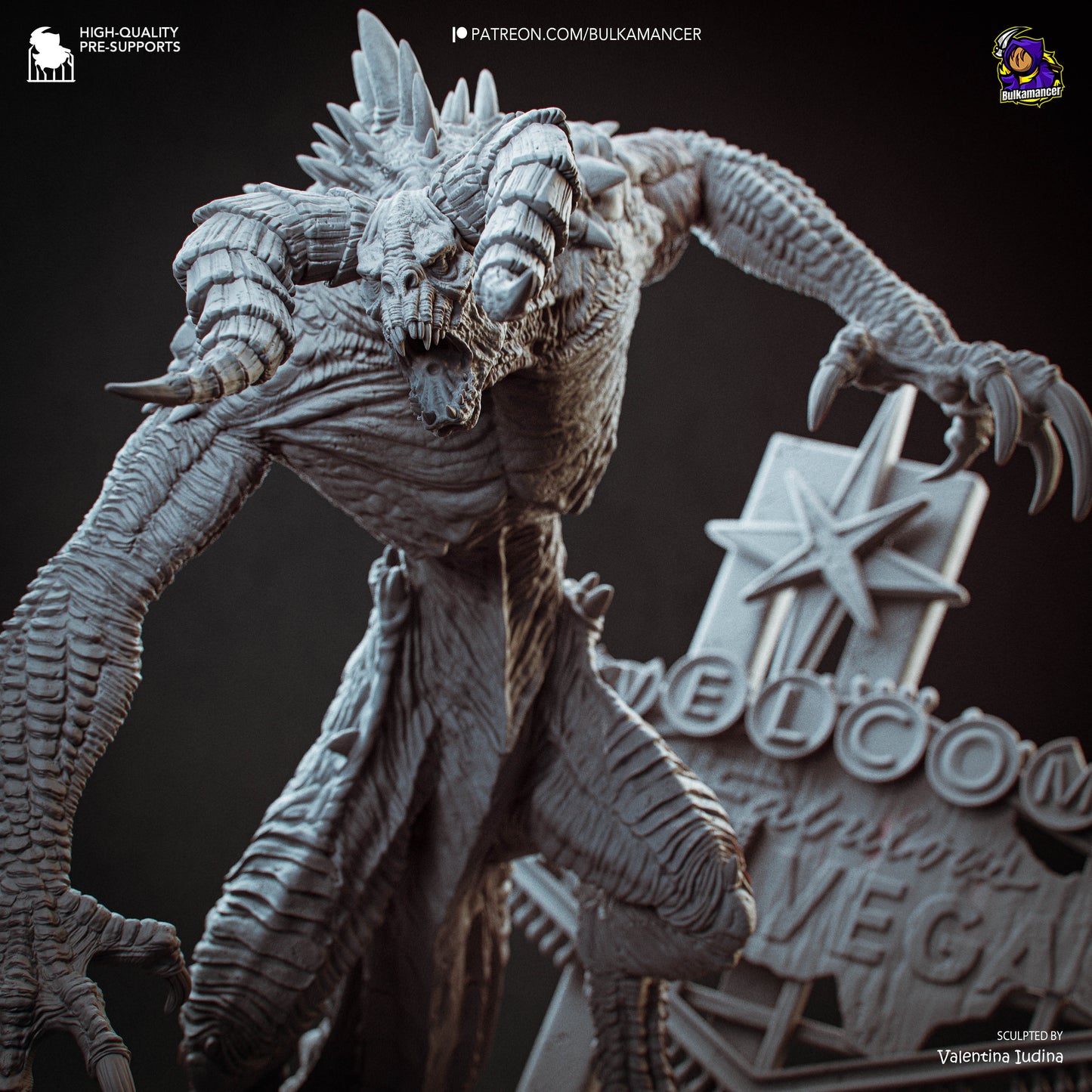Garra del Páramo | Figura de resina Garage Kit | Esculturas de Bulkamancer