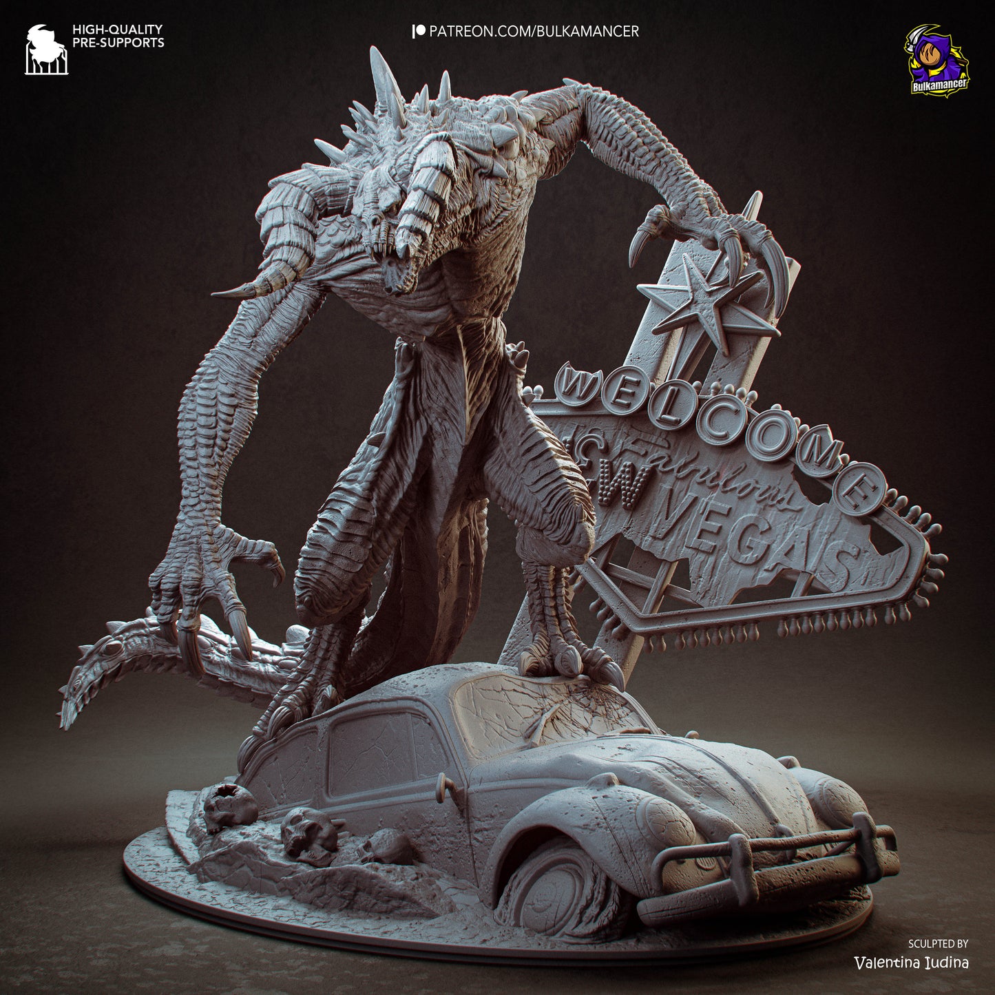 Garra del Páramo | Figura de resina Garage Kit | Esculturas de Bulkamancer
