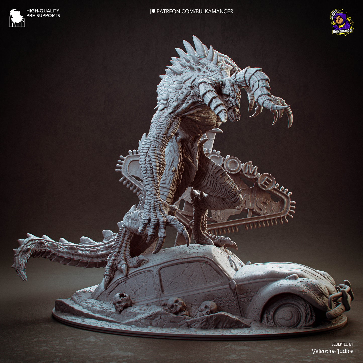 Garra del Páramo | Figura de resina Garage Kit | Esculturas de Bulkamancer