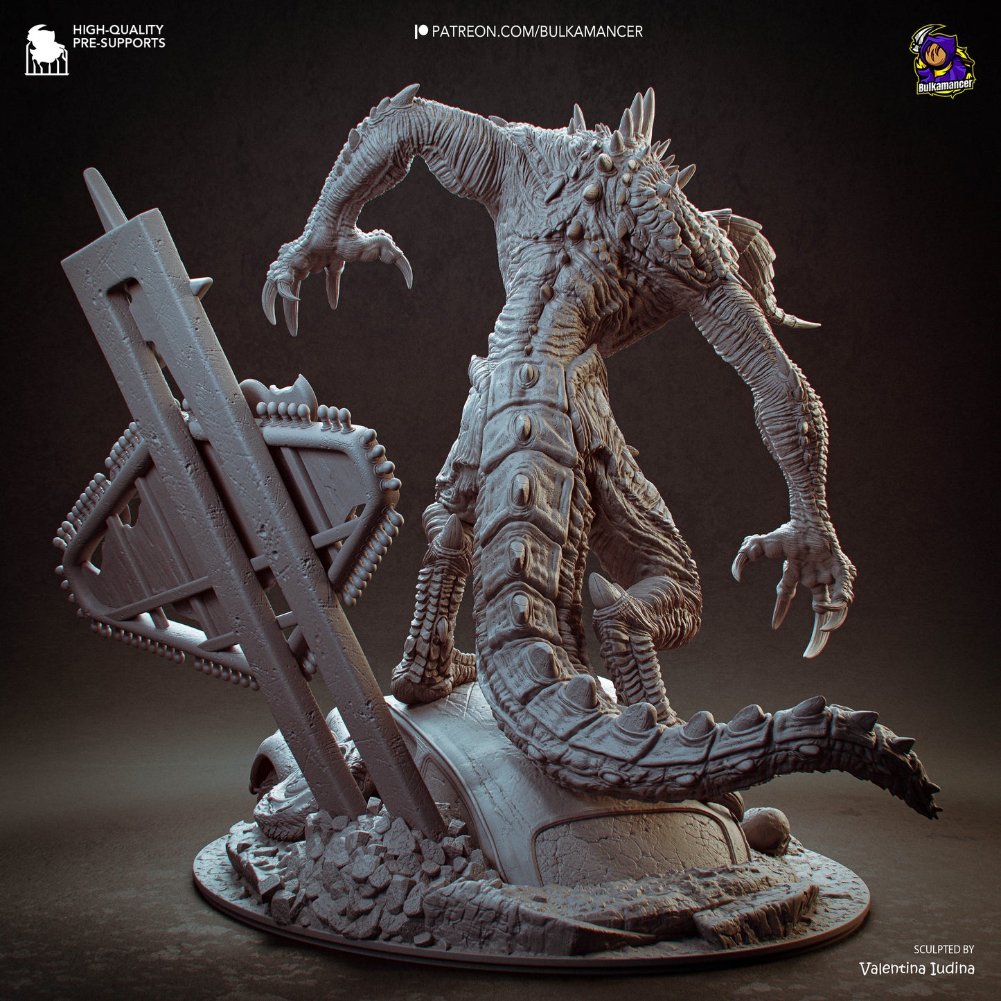 Garra del Páramo | Figura de resina Garage Kit | Esculturas de Bulkamancer