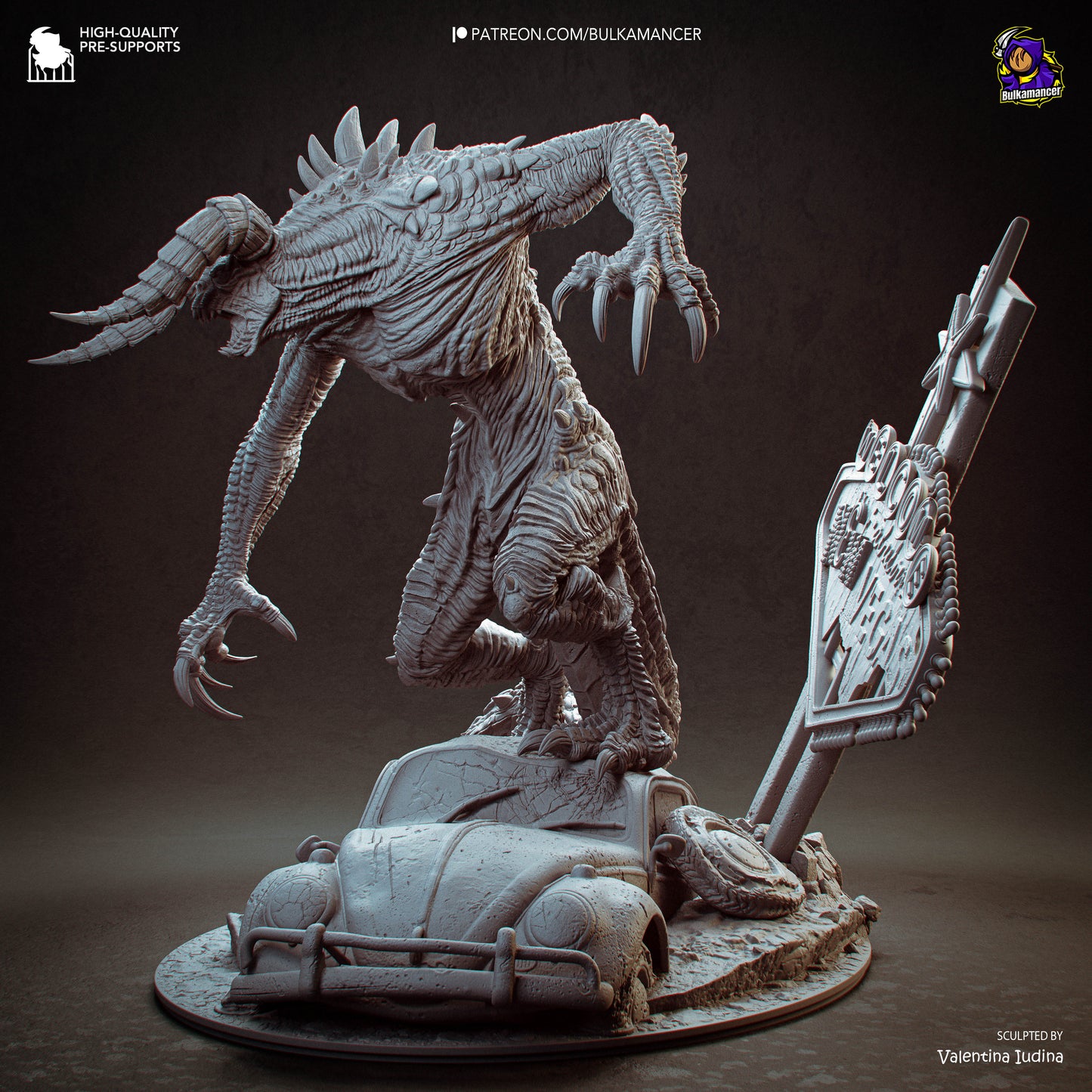 Garra del Páramo | Figura de resina Garage Kit | Esculturas de Bulkamancer