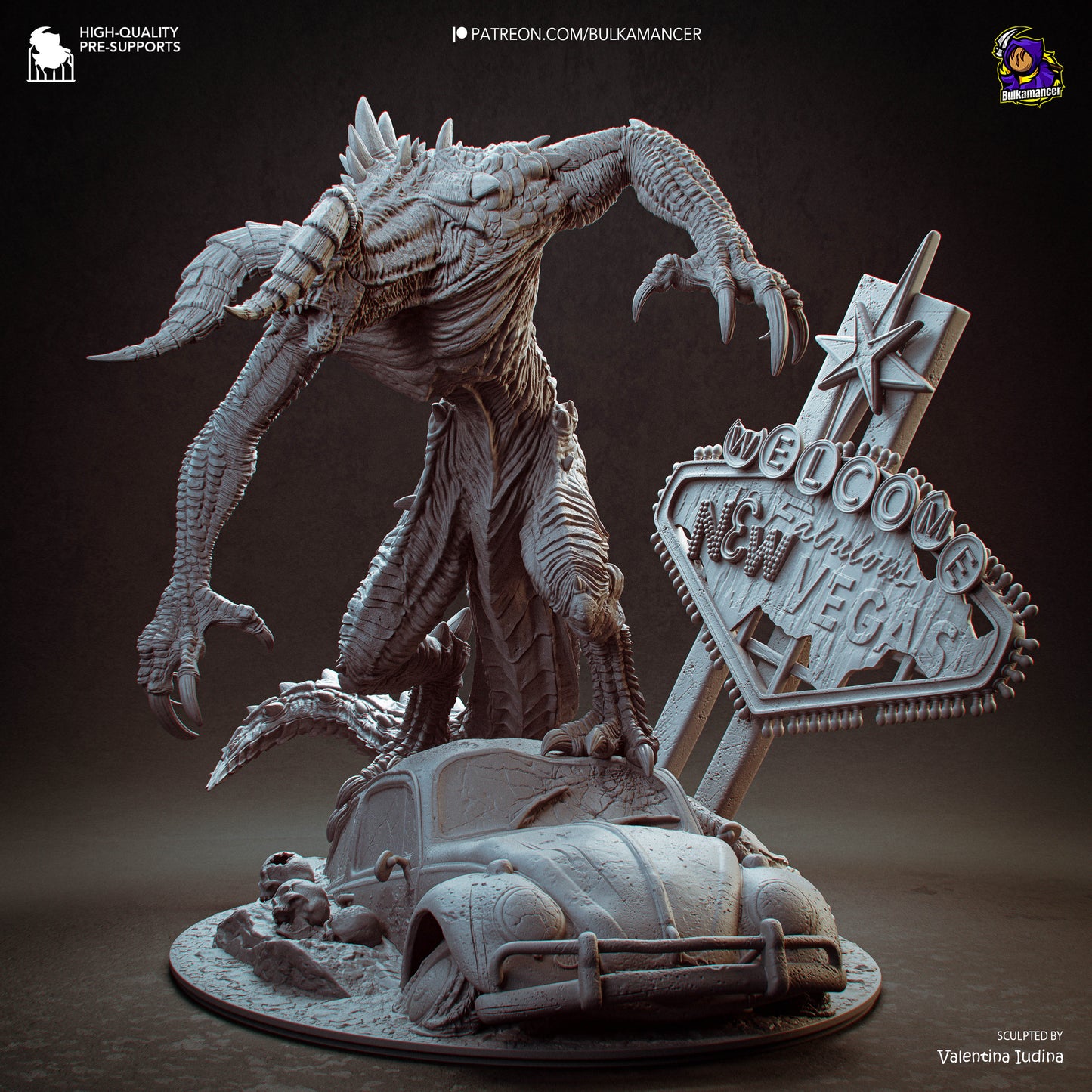 Garra del Páramo | Figura de resina Garage Kit | Esculturas de Bulkamancer