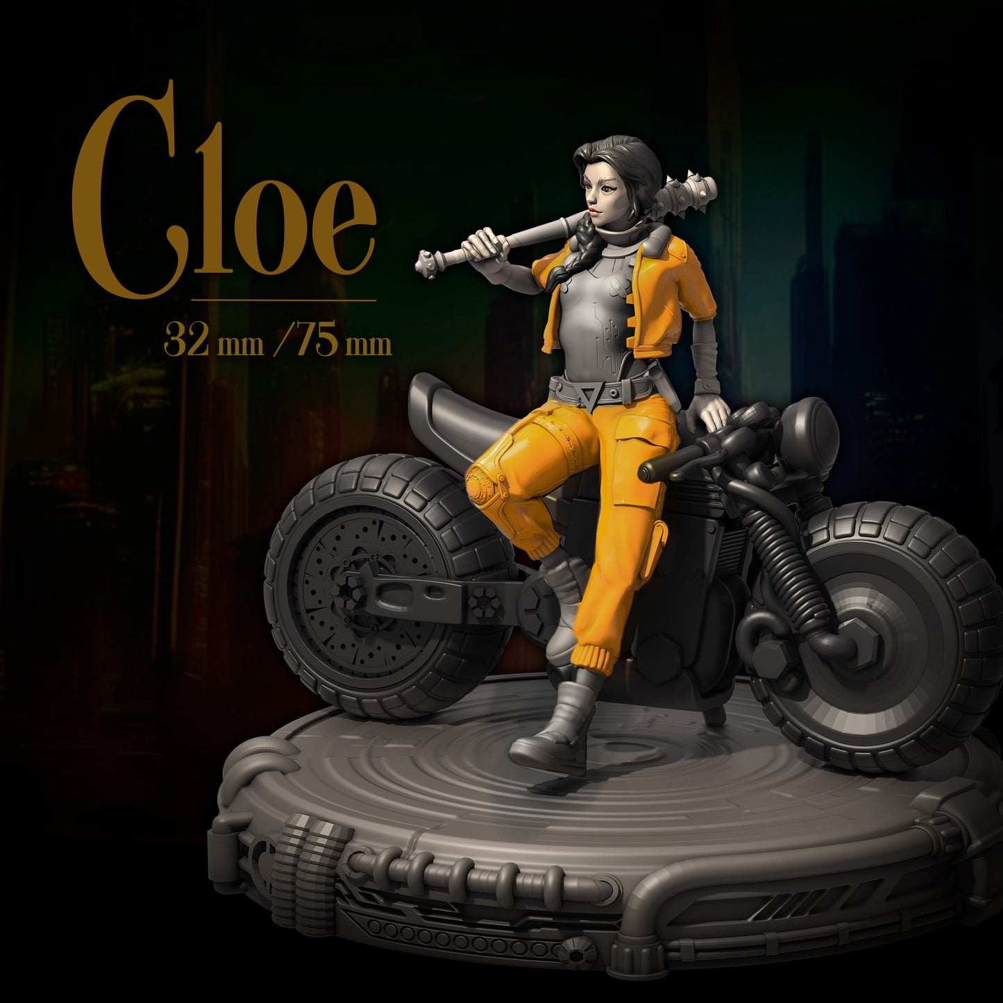 Chloe | Tabletop or Display Scale | D&D TTRPG Fantasy Miniature | Dungeons and Maidens