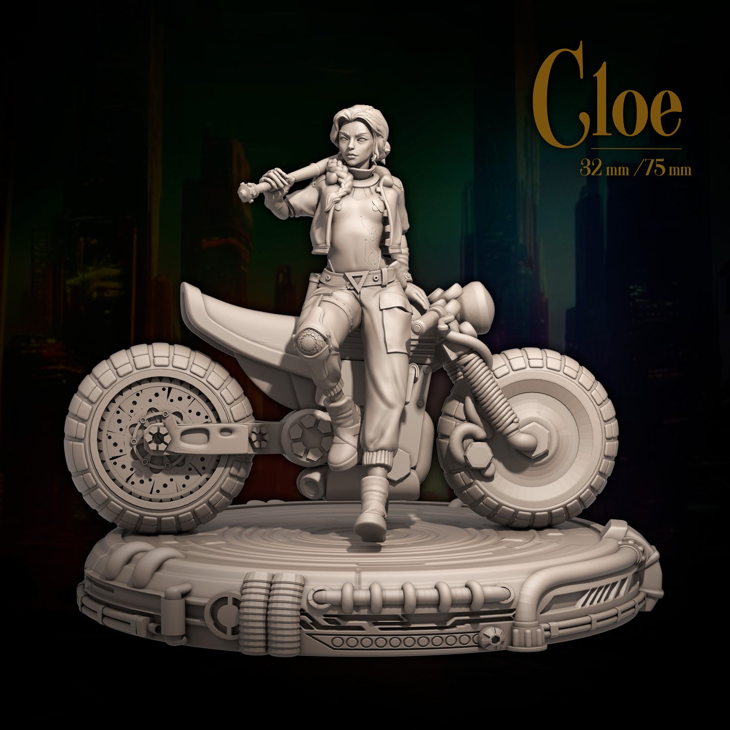 Chloe | Tabletop or Display Scale | D&D TTRPG Fantasy Miniature | Dungeons and Maidens