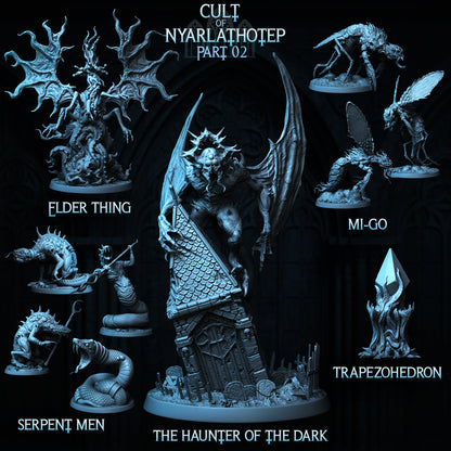 Cult of Nyarlathotep Collection 2 | Haunter, Trapezohedron, Mi-Go, Lovecraft, Elder God | D&D Cosmic Horror Fantasy | NS Miniatures