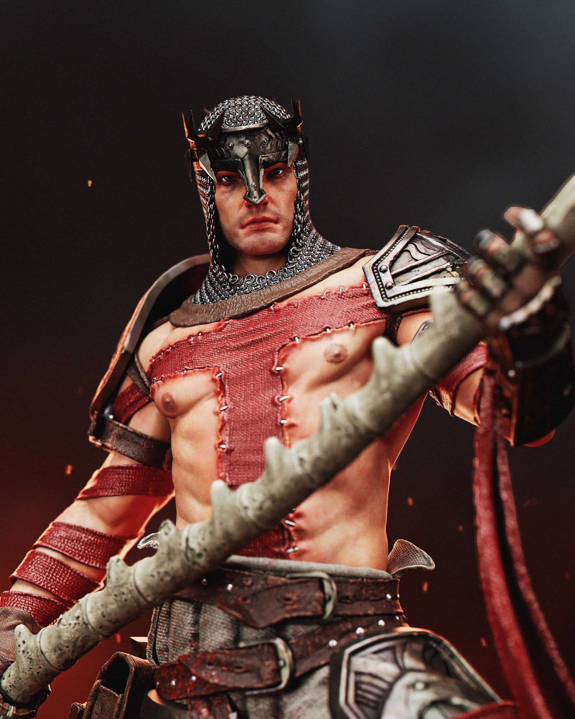 1:12 Hellbound Crusader | 3D Printed Resin Garage Kit Figure | CA 3D Studios