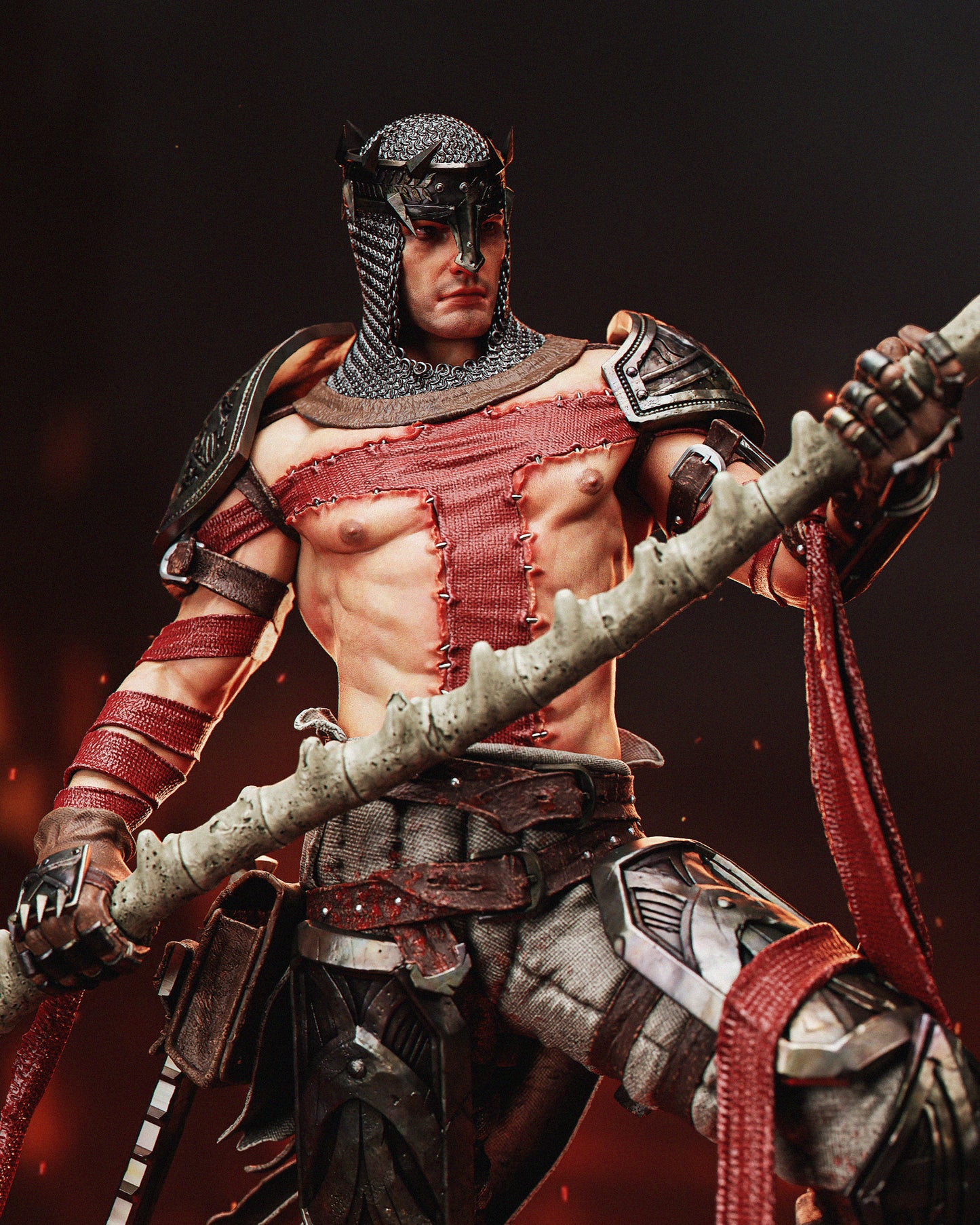 1:12 Hellbound Crusader | 3D Printed Resin Garage Kit Figure | CA 3D Studios
