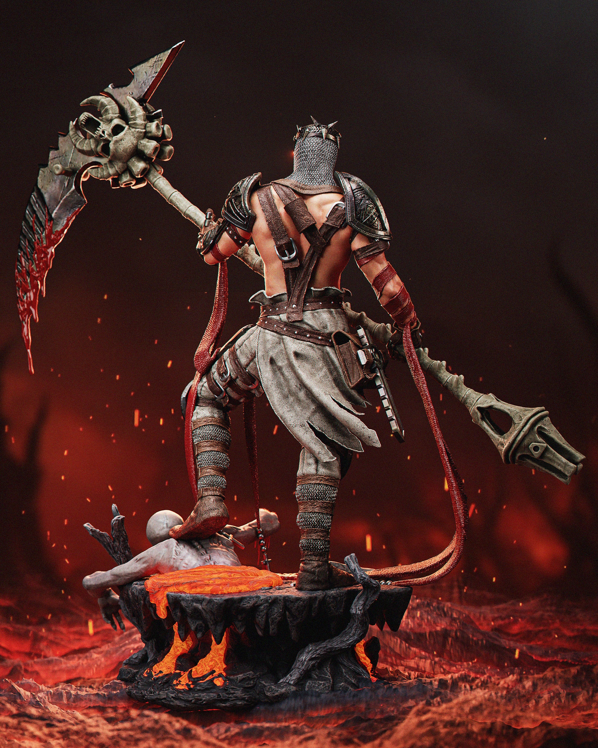 1:12 Hellbound Crusader | 3D Printed Resin Garage Kit Figure | CA 3D Studios