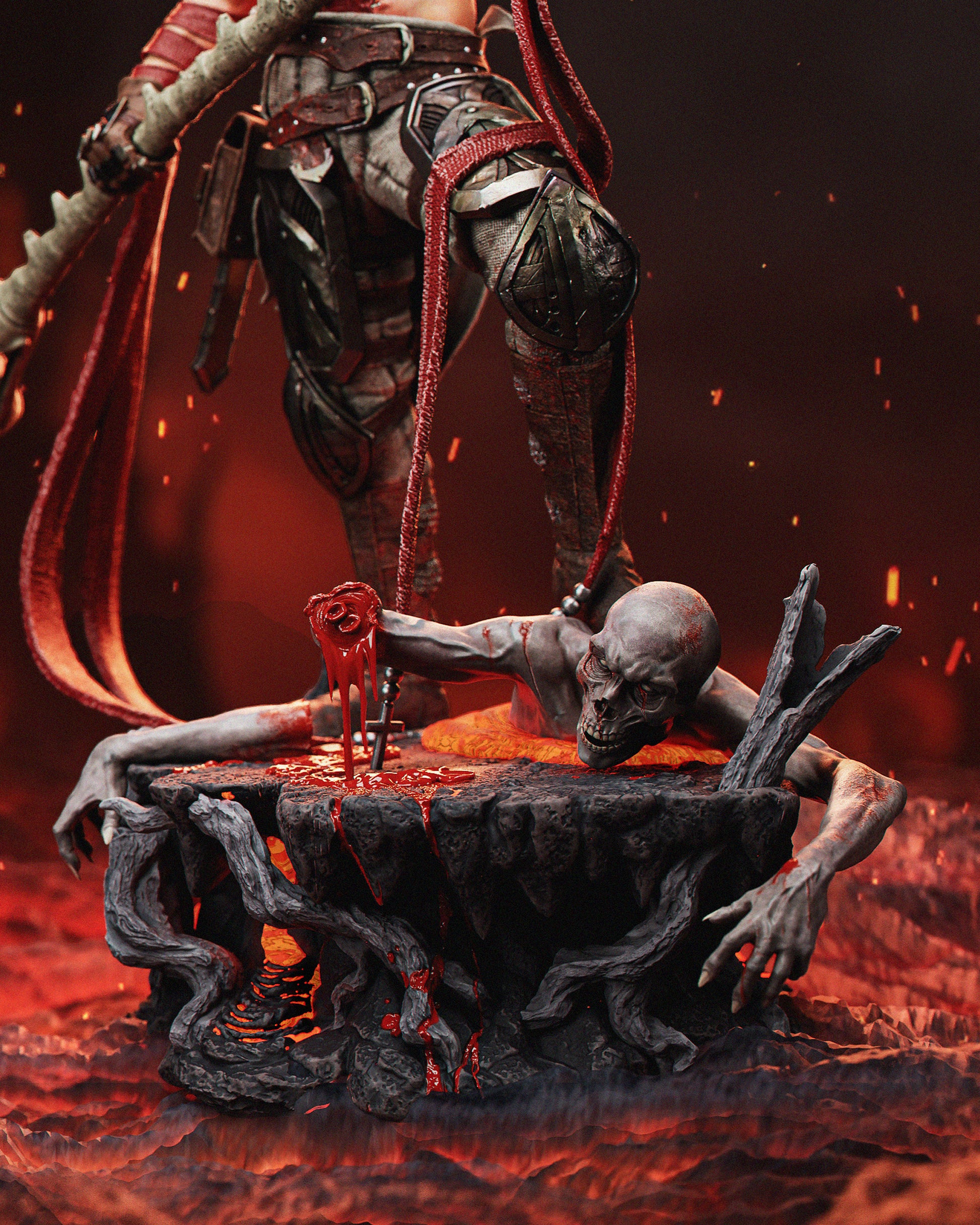 1:12 Hellbound Crusader | 3D Printed Resin Garage Kit Figure | CA 3D Studios