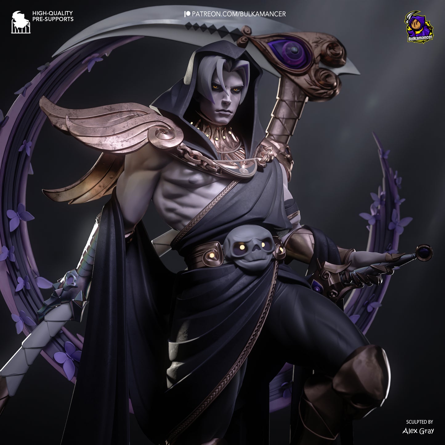 Death Incarnate | Resin Garage Kit Figure Game Fan Art | Bulkamancer Sculpts