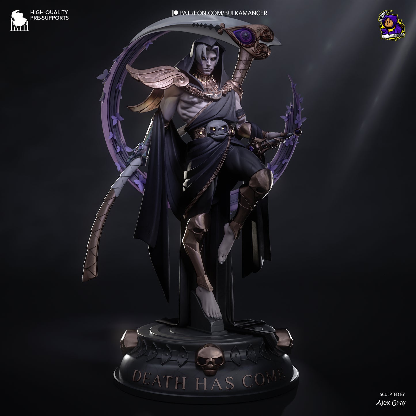 Death Incarnate | Resin Garage Kit Figure Game Fan Art | Bulkamancer Sculpts