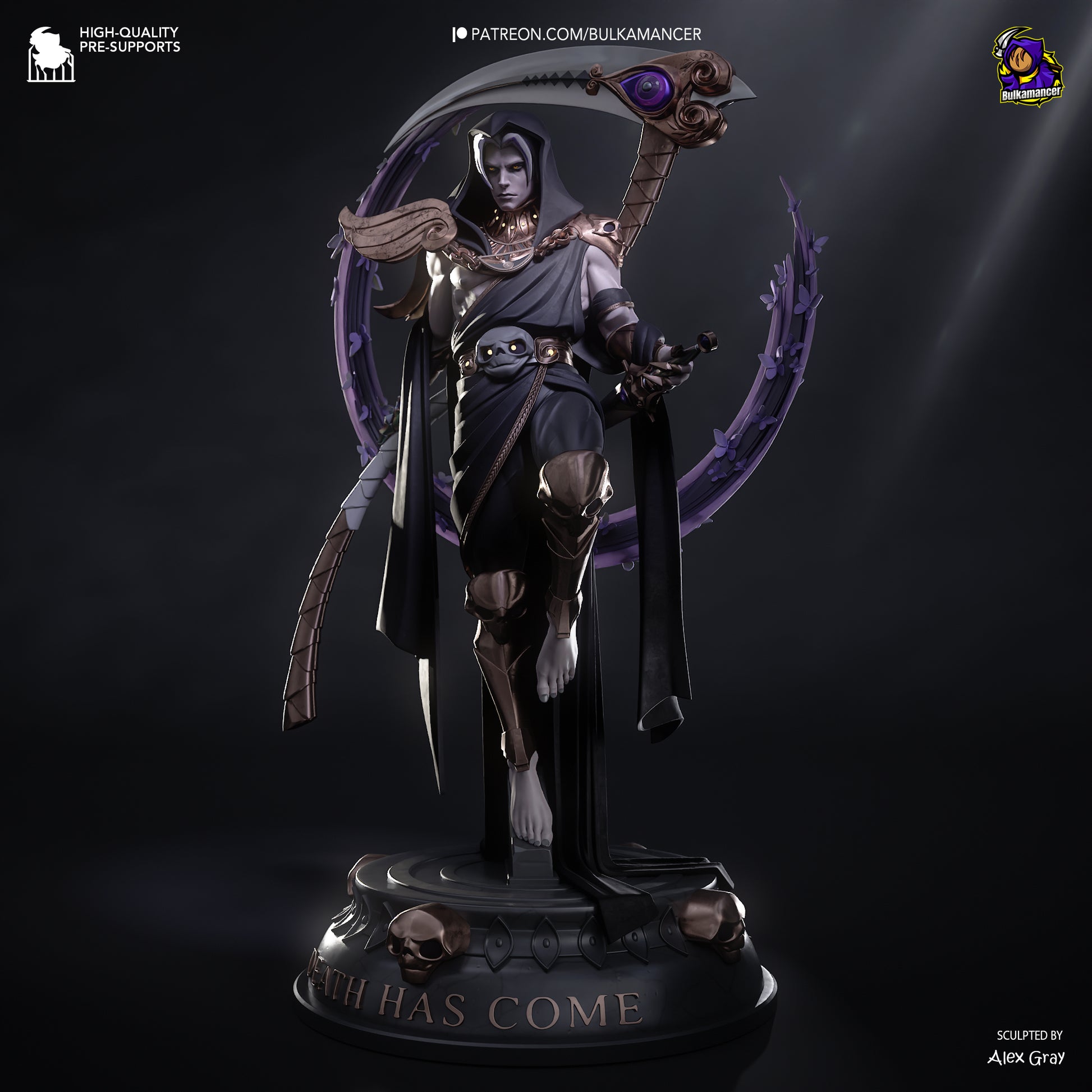 Death Incarnate | Resin Garage Kit Figure Game Fan Art | Bulkamancer Sculpts