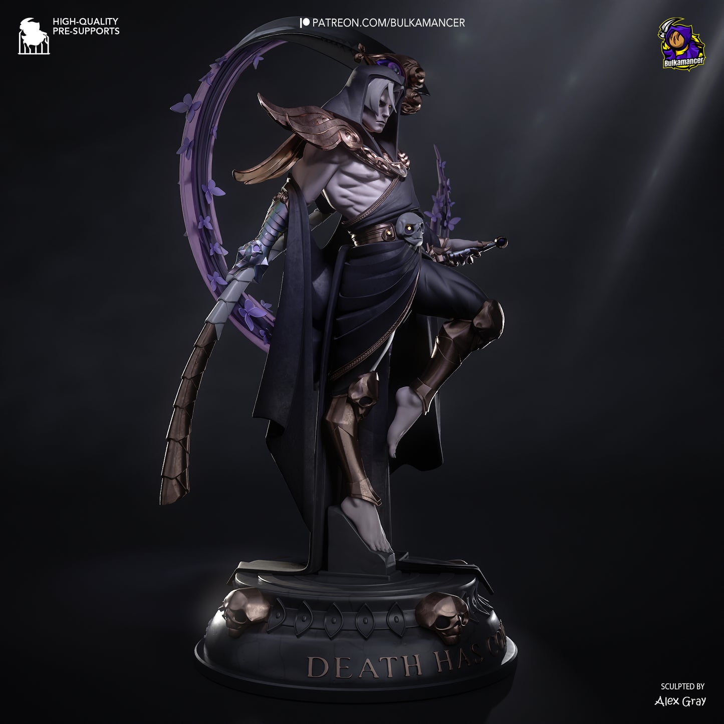 Death Incarnate | Resin Garage Kit Figure Game Fan Art | Bulkamancer Sculpts