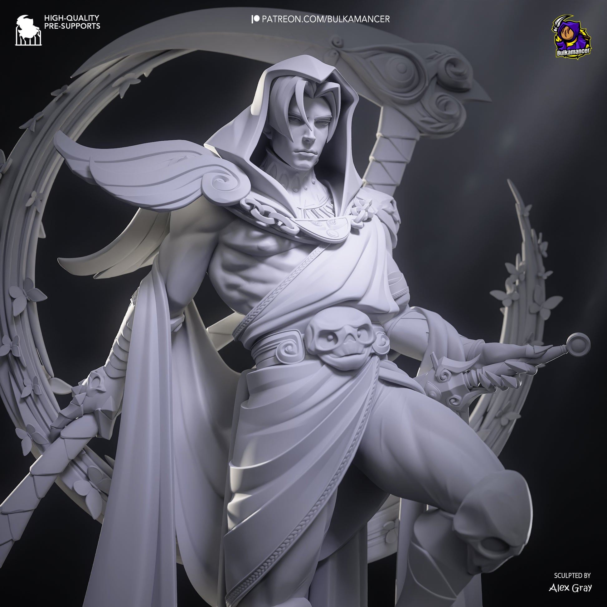 Death Incarnate | Resin Garage Kit Figure Game Fan Art | Bulkamancer Sculpts
