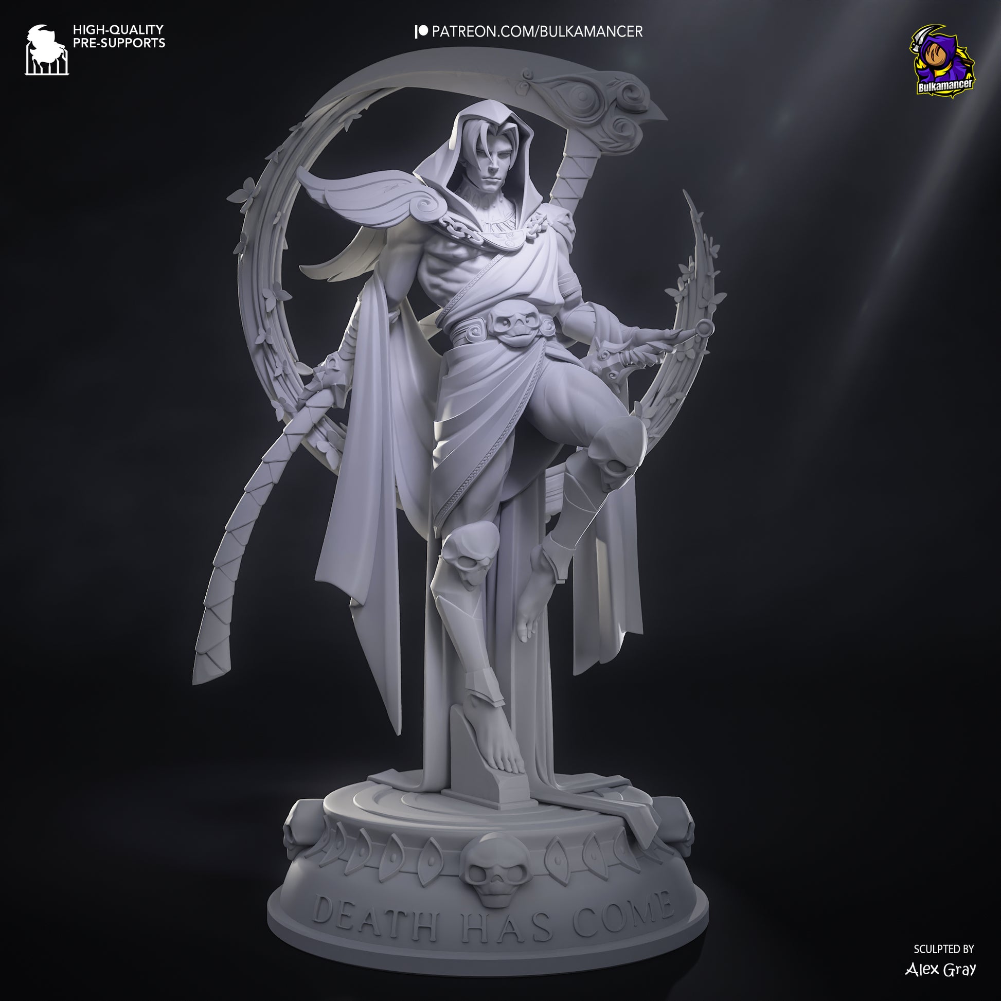 Death Incarnate | Resin Garage Kit Figure Game Fan Art | Bulkamancer Sculpts