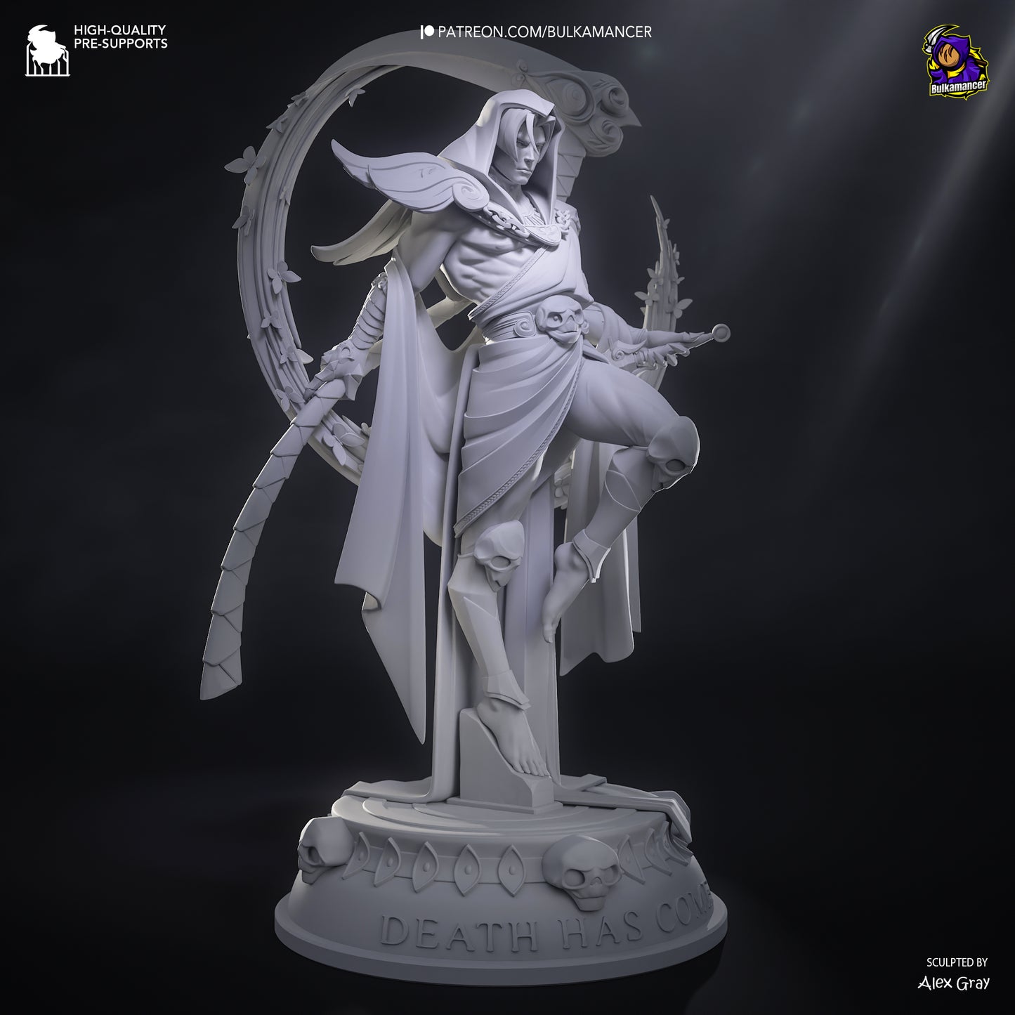 Death Incarnate | Resin Garage Kit Figure Game Fan Art | Bulkamancer Sculpts
