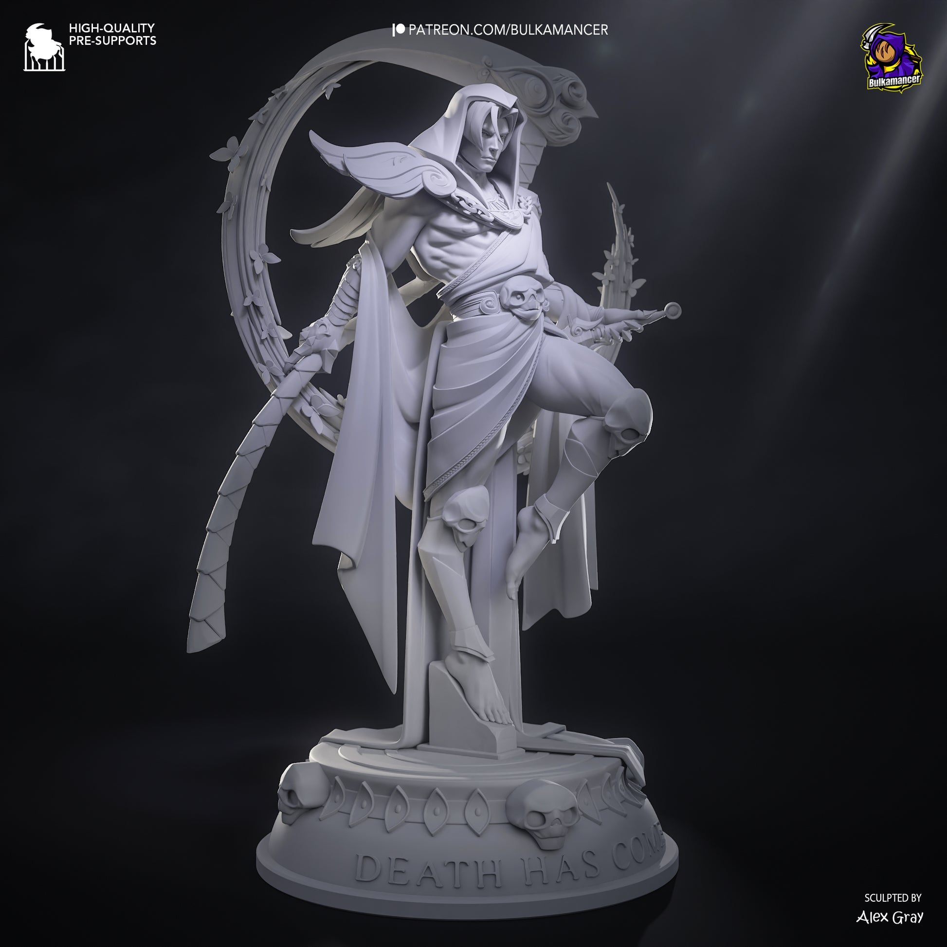 Death Incarnate | Resin Garage Kit Figure Game Fan Art | Bulkamancer Sculpts