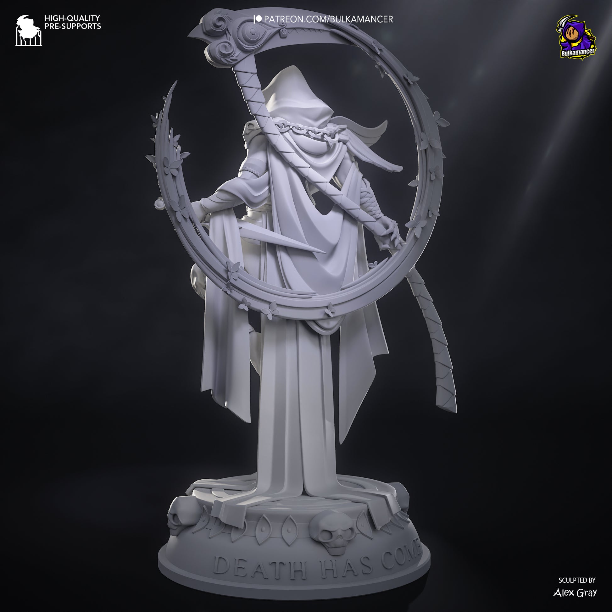 Death Incarnate | Resin Garage Kit Figure Game Fan Art | Bulkamancer Sculpts
