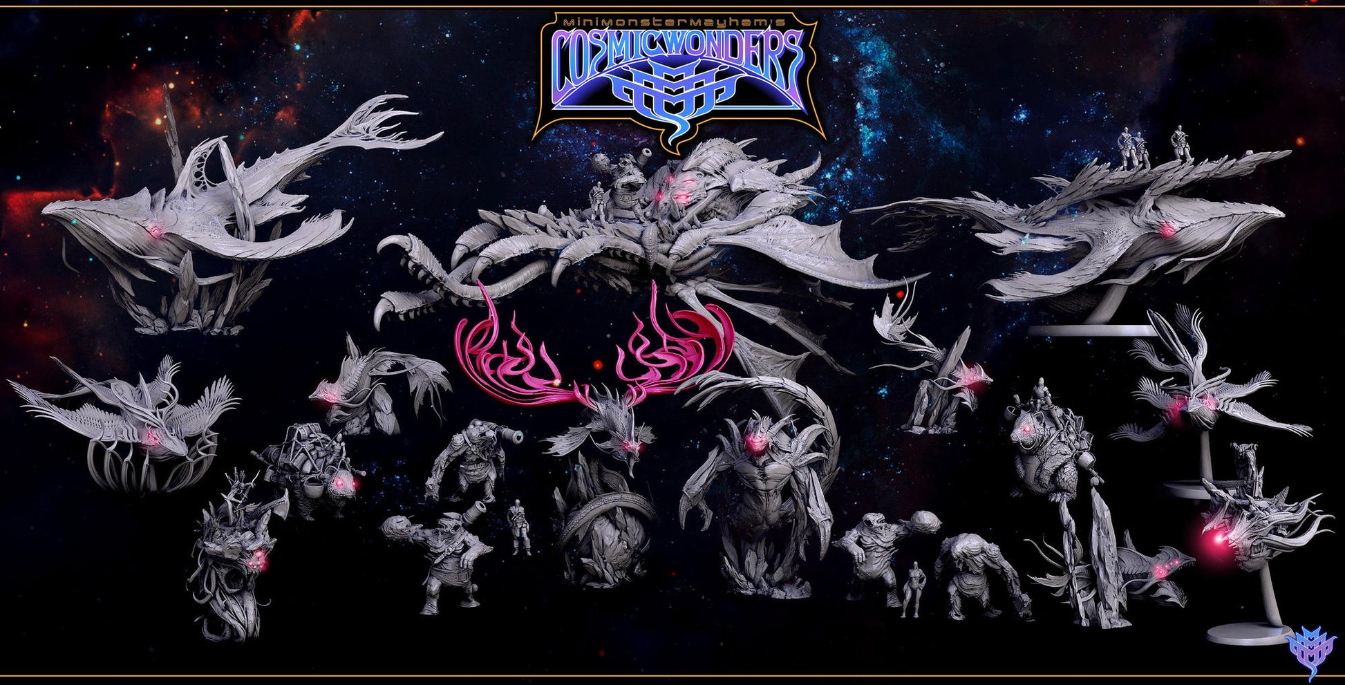 Celestial Dragon, Cosmic Wonders | TABLETOP SCALE | DnD TTRPG Mini | Mini Monster Mayhem