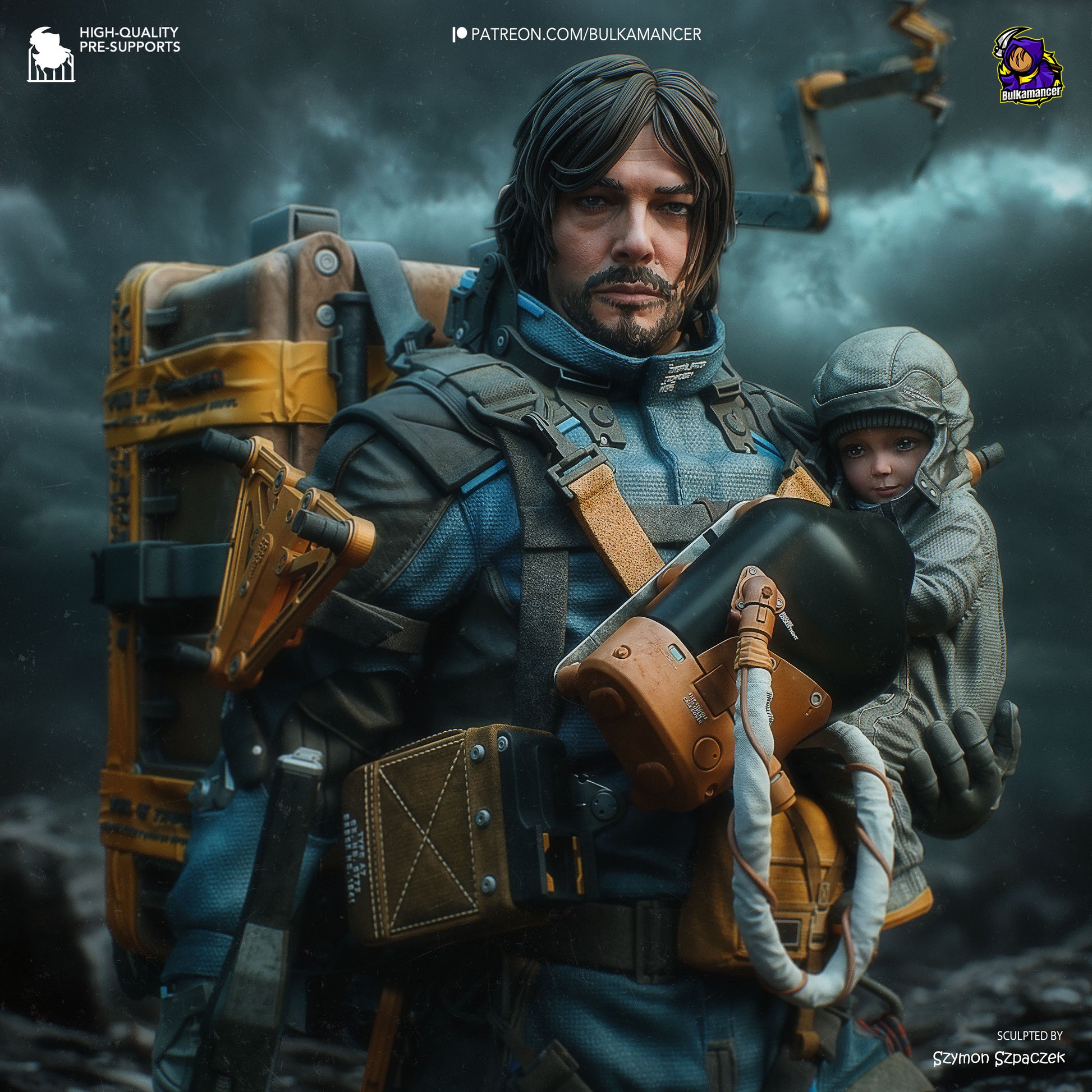 Delivery Man | Resin Garage Kit Figure Game Fan Art | Bulkamancer Sculpts