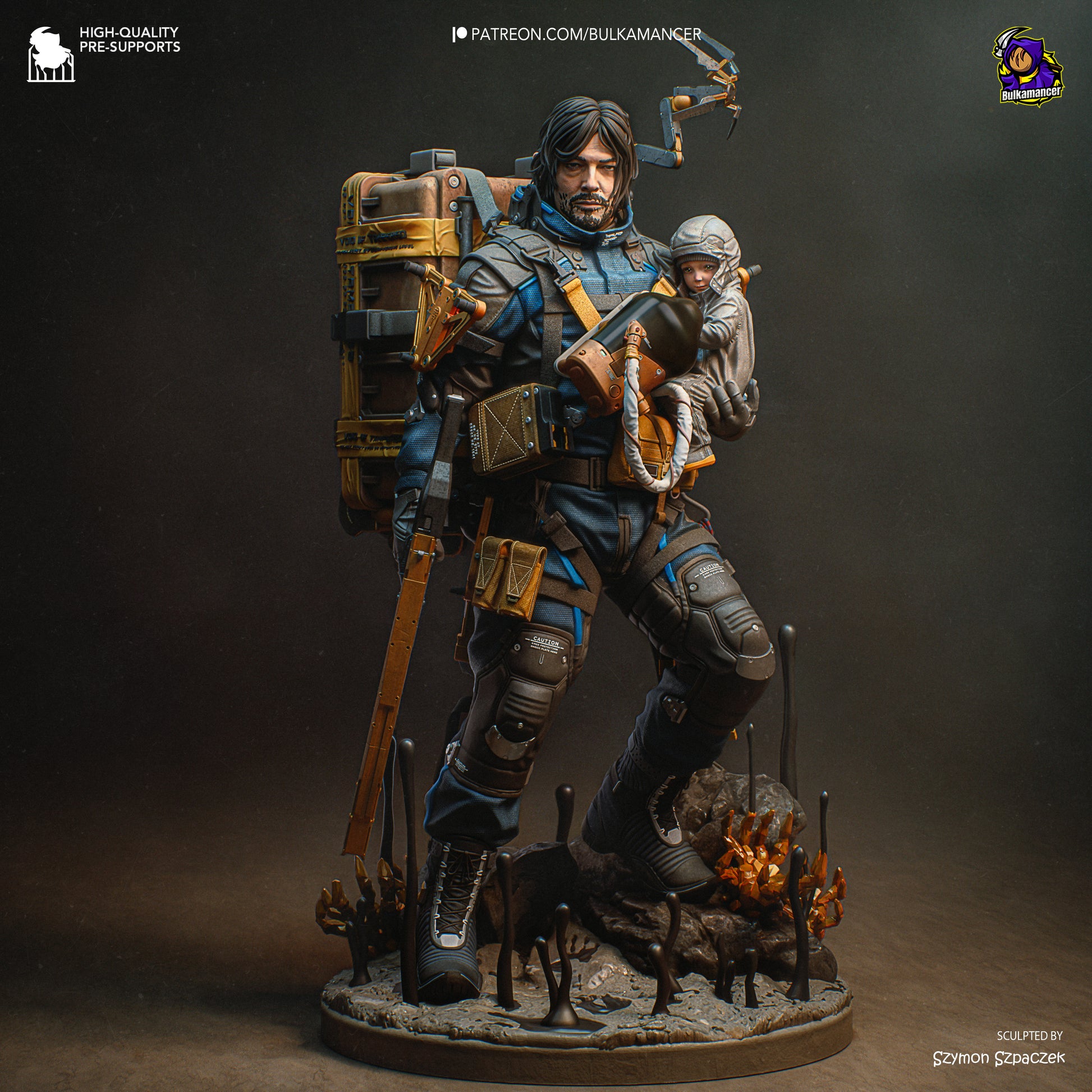 Delivery Man | Resin Garage Kit Figure Game Fan Art | Bulkamancer Sculpts