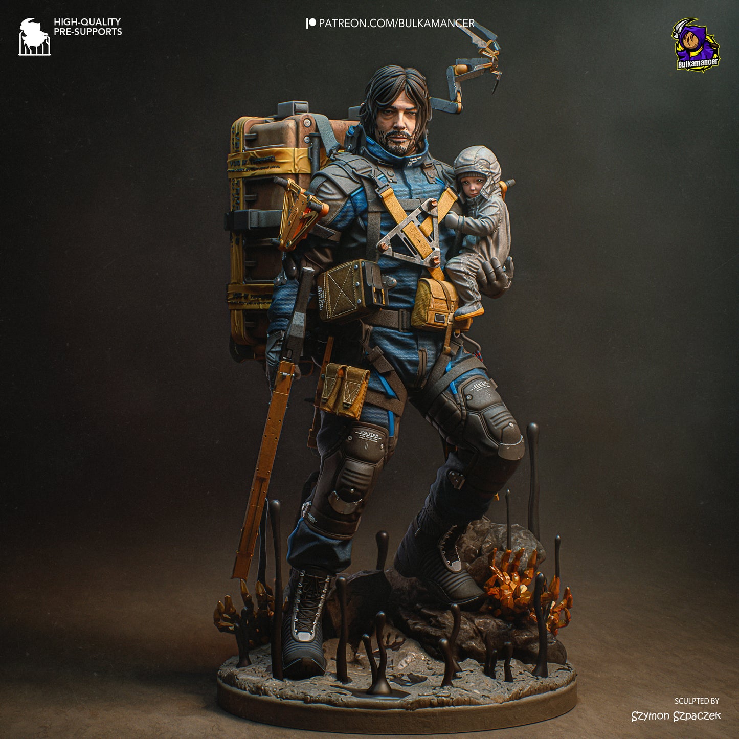 Delivery Man | Resin Garage Kit Figure Game Fan Art | Bulkamancer Sculpts