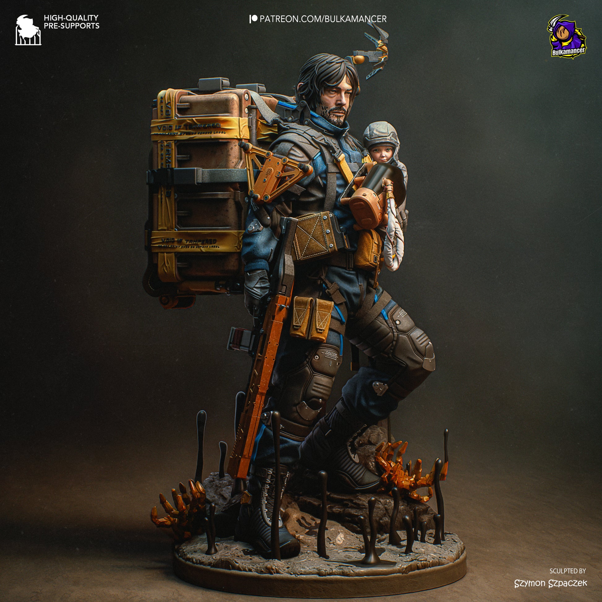 Delivery Man | Resin Garage Kit Figure Game Fan Art | Bulkamancer Sculpts