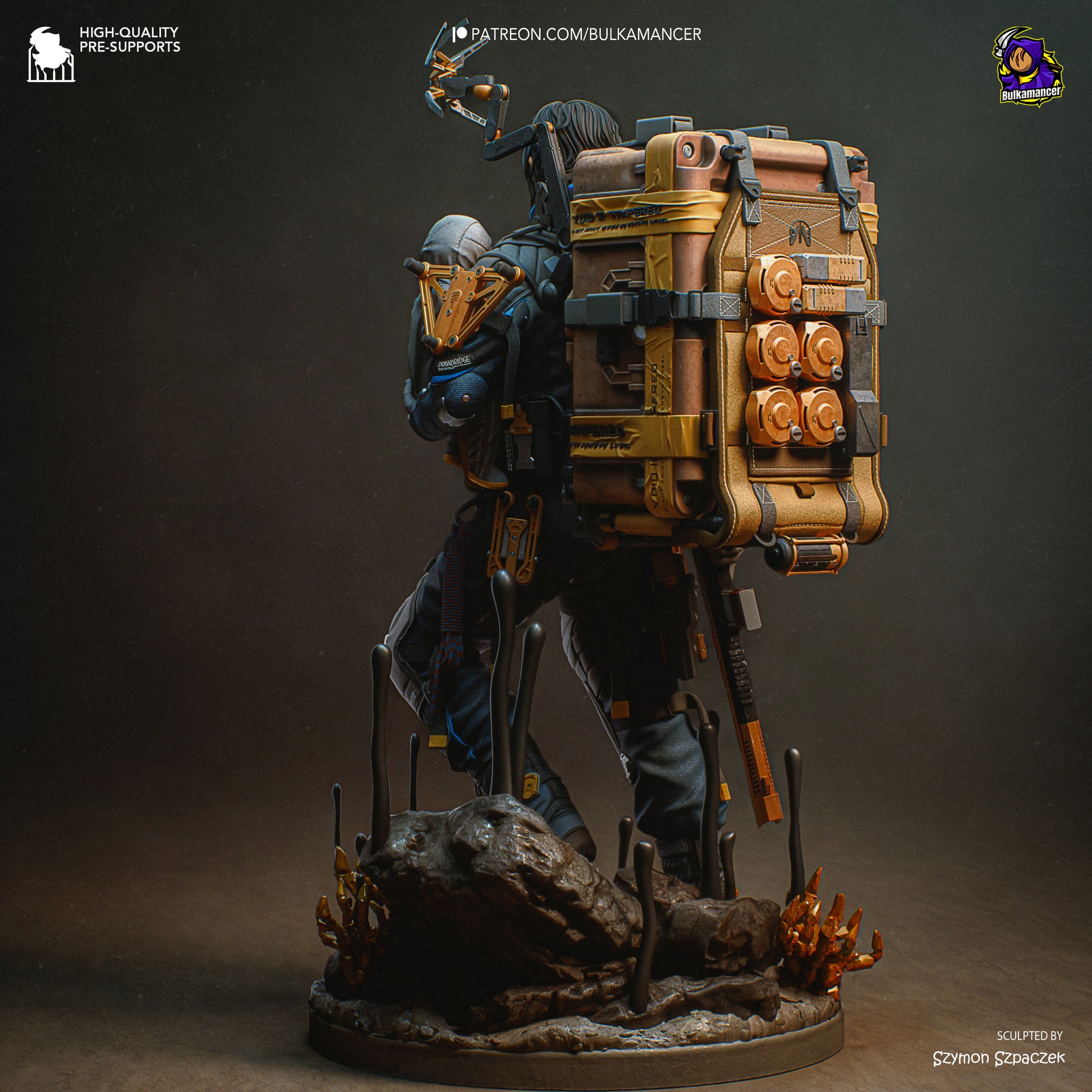 Delivery Man | Resin Garage Kit Figure Game Fan Art | Bulkamancer Sculpts