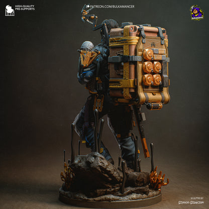 Delivery Man | Resin Garage Kit Figure Game Fan Art | Bulkamancer Sculpts