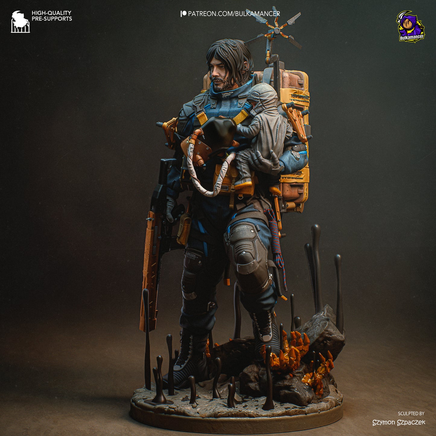 Delivery Man | Resin Garage Kit Figure Game Fan Art | Bulkamancer Sculpts