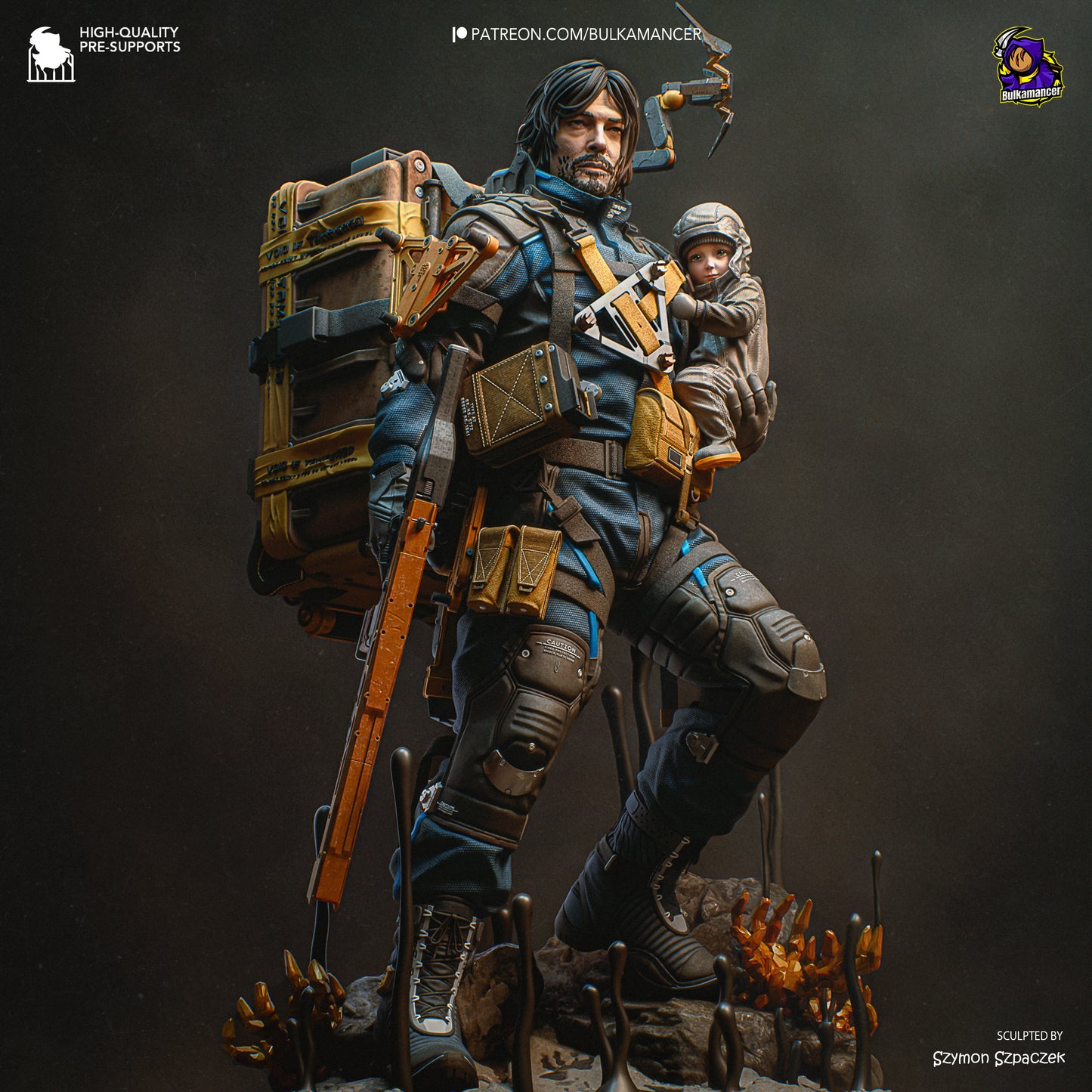 Delivery Man | Resin Garage Kit Figure Game Fan Art | Bulkamancer Sculpts
