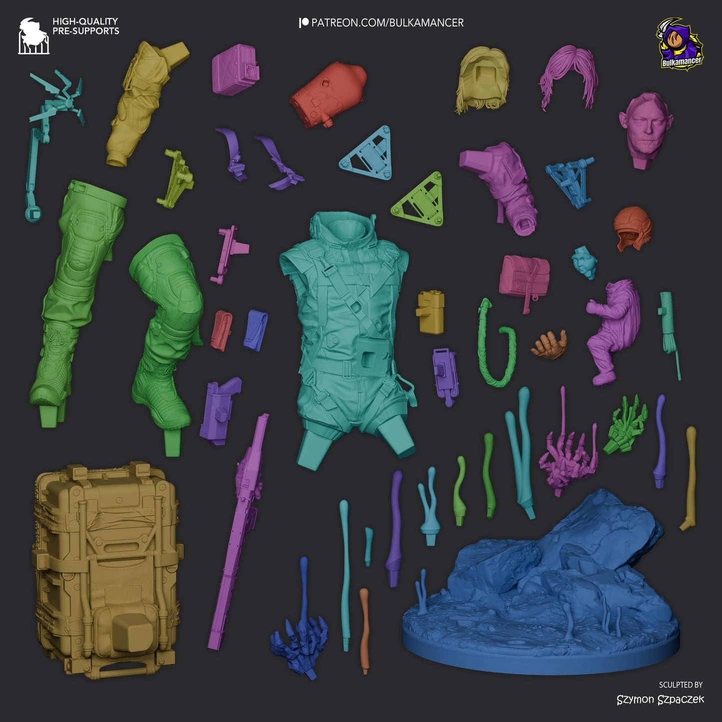 Delivery Man | Resin Garage Kit Figure Game Fan Art | Bulkamancer Sculpts