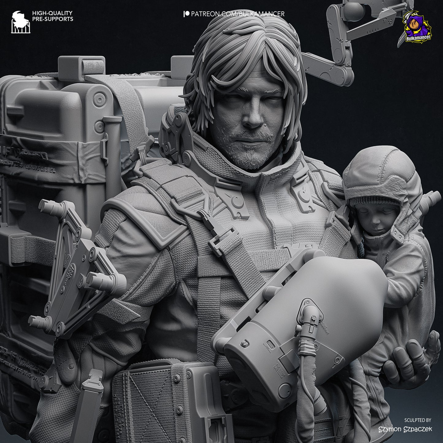Delivery Man | Resin Garage Kit Figure Game Fan Art | Bulkamancer Sculpts