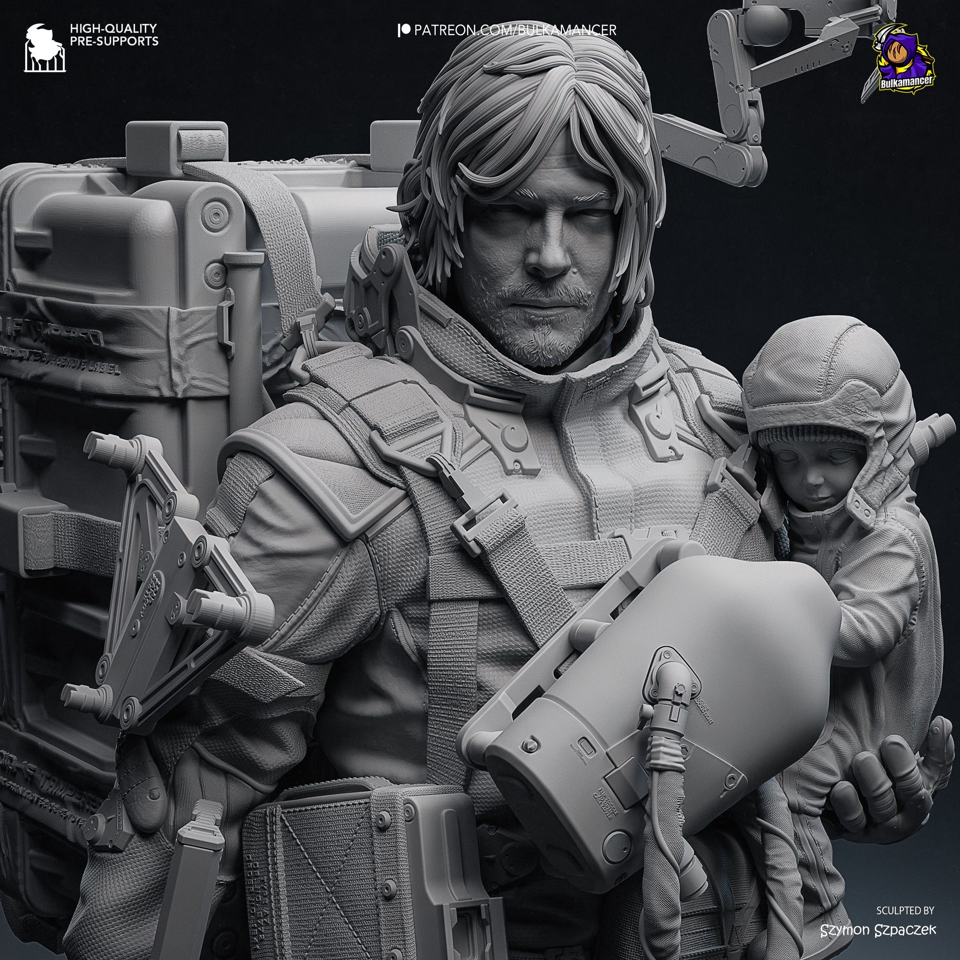 Delivery Man | Resin Garage Kit Figure Game Fan Art | Bulkamancer Sculpts