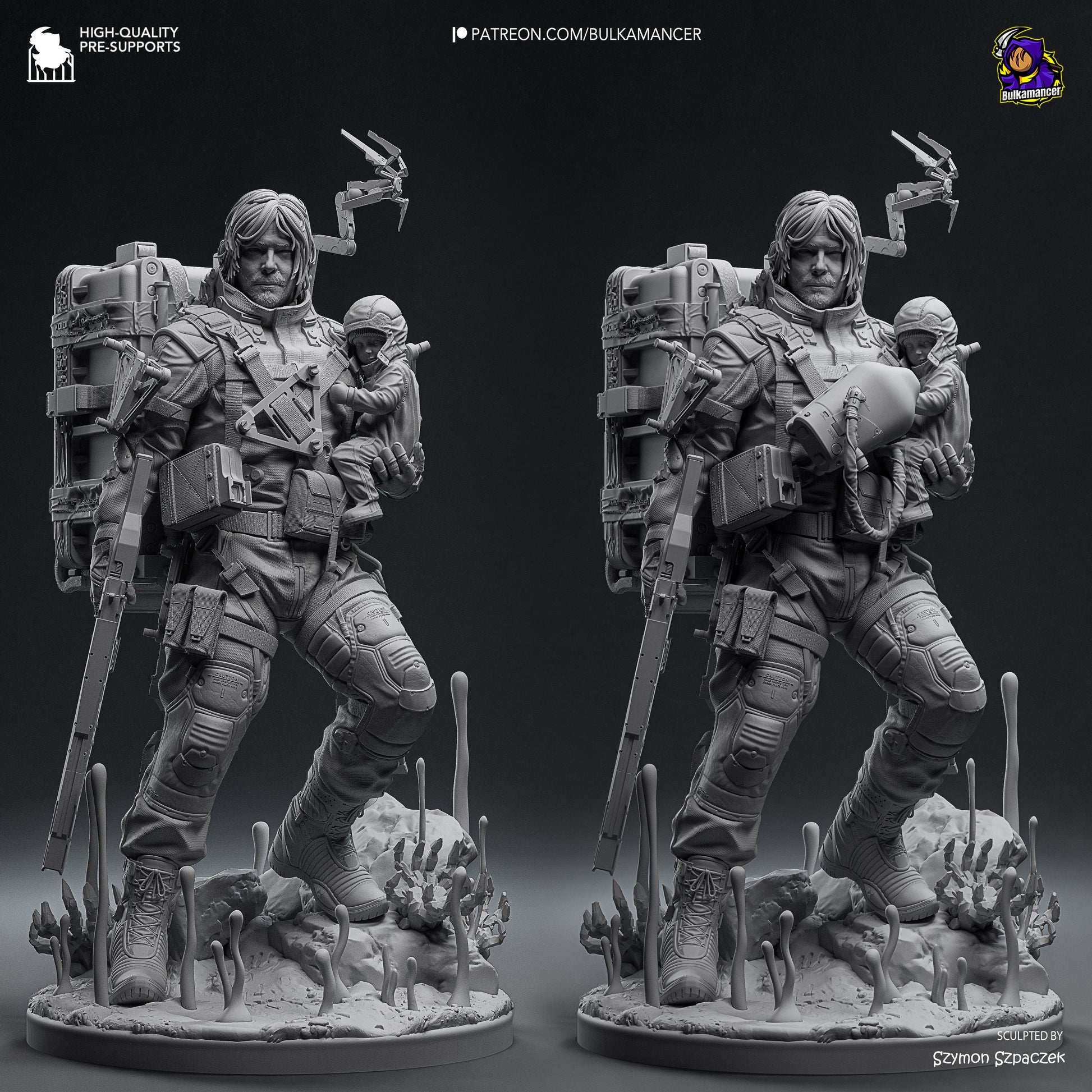 Delivery Man | Resin Garage Kit Figure Game Fan Art | Bulkamancer Sculpts