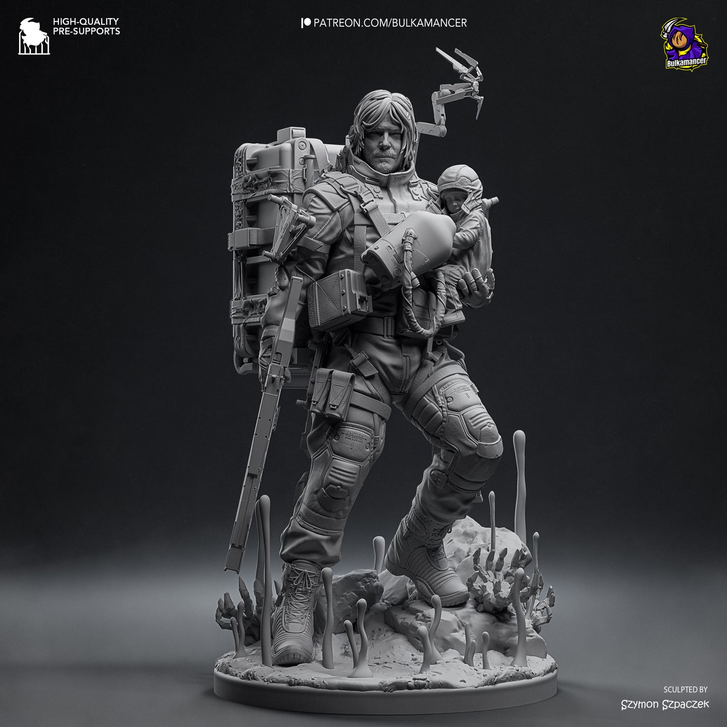Delivery Man | Resin Garage Kit Figure Game Fan Art | Bulkamancer Sculpts