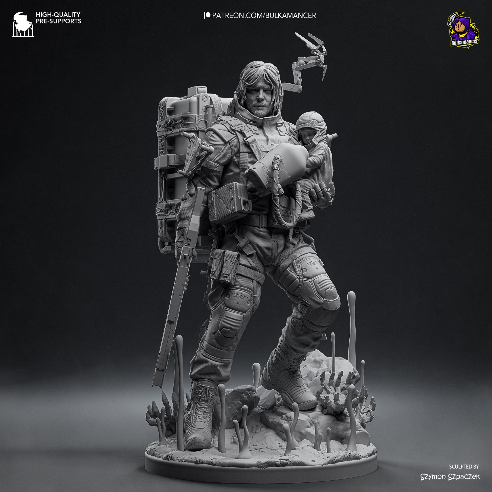 Delivery Man | Resin Garage Kit Figure Game Fan Art | Bulkamancer Sculpts