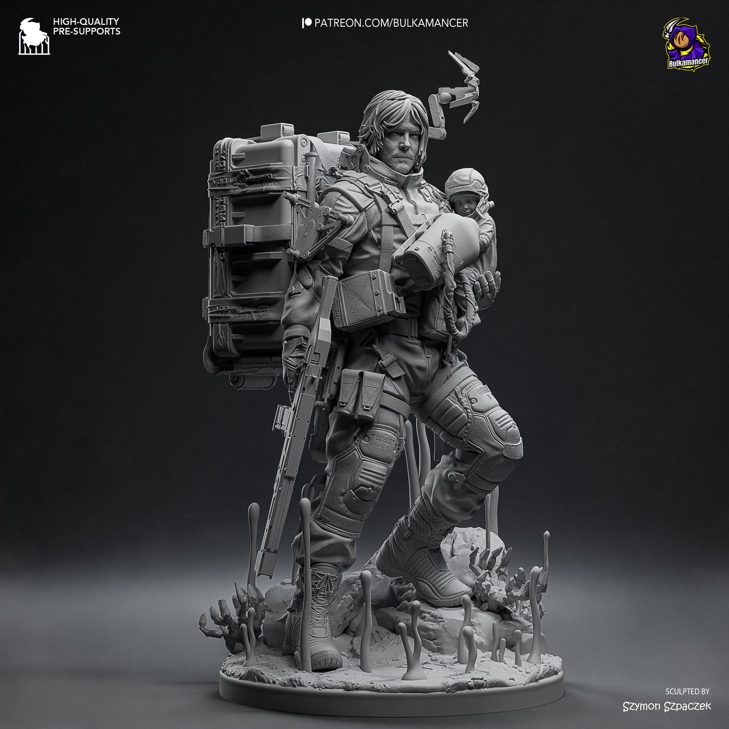 Delivery Man | Resin Garage Kit Figure Game Fan Art | Bulkamancer Sculpts
