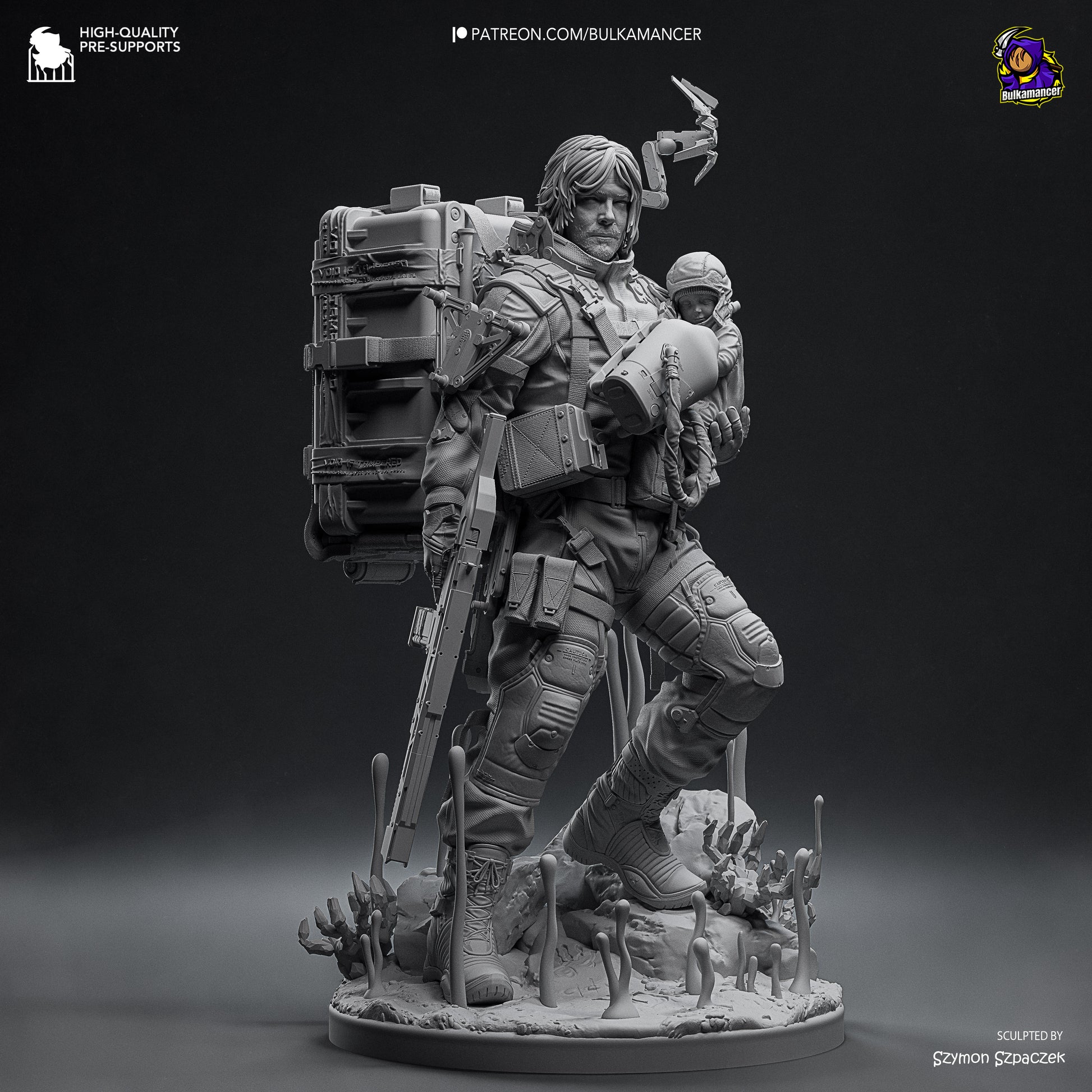Delivery Man | Resin Garage Kit Figure Game Fan Art | Bulkamancer Sculpts