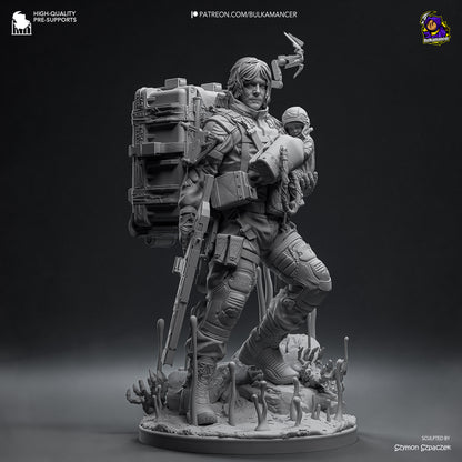 Delivery Man | Resin Garage Kit Figure Game Fan Art | Bulkamancer Sculpts