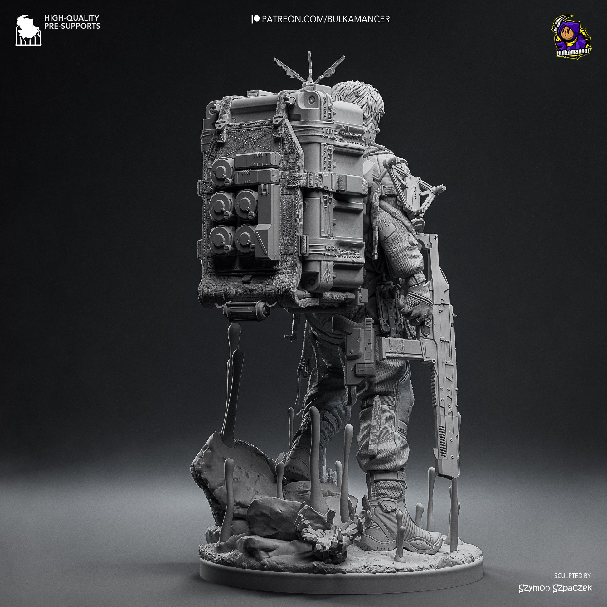Delivery Man | Resin Garage Kit Figure Game Fan Art | Bulkamancer Sculpts