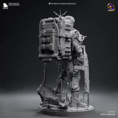 Delivery Man | Resin Garage Kit Figure Game Fan Art | Bulkamancer Sculpts