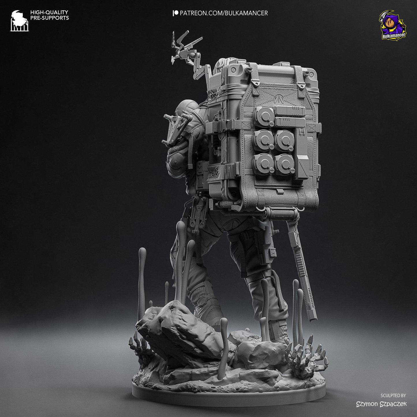 Delivery Man | Resin Garage Kit Figure Game Fan Art | Bulkamancer Sculpts