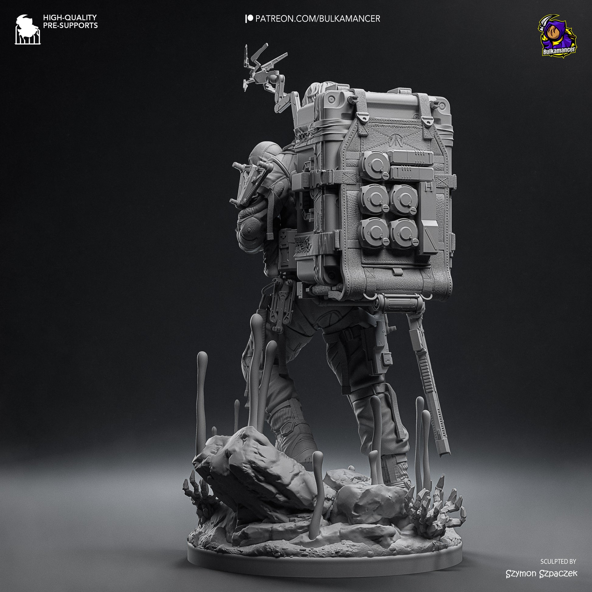 Delivery Man | Resin Garage Kit Figure Game Fan Art | Bulkamancer Sculpts